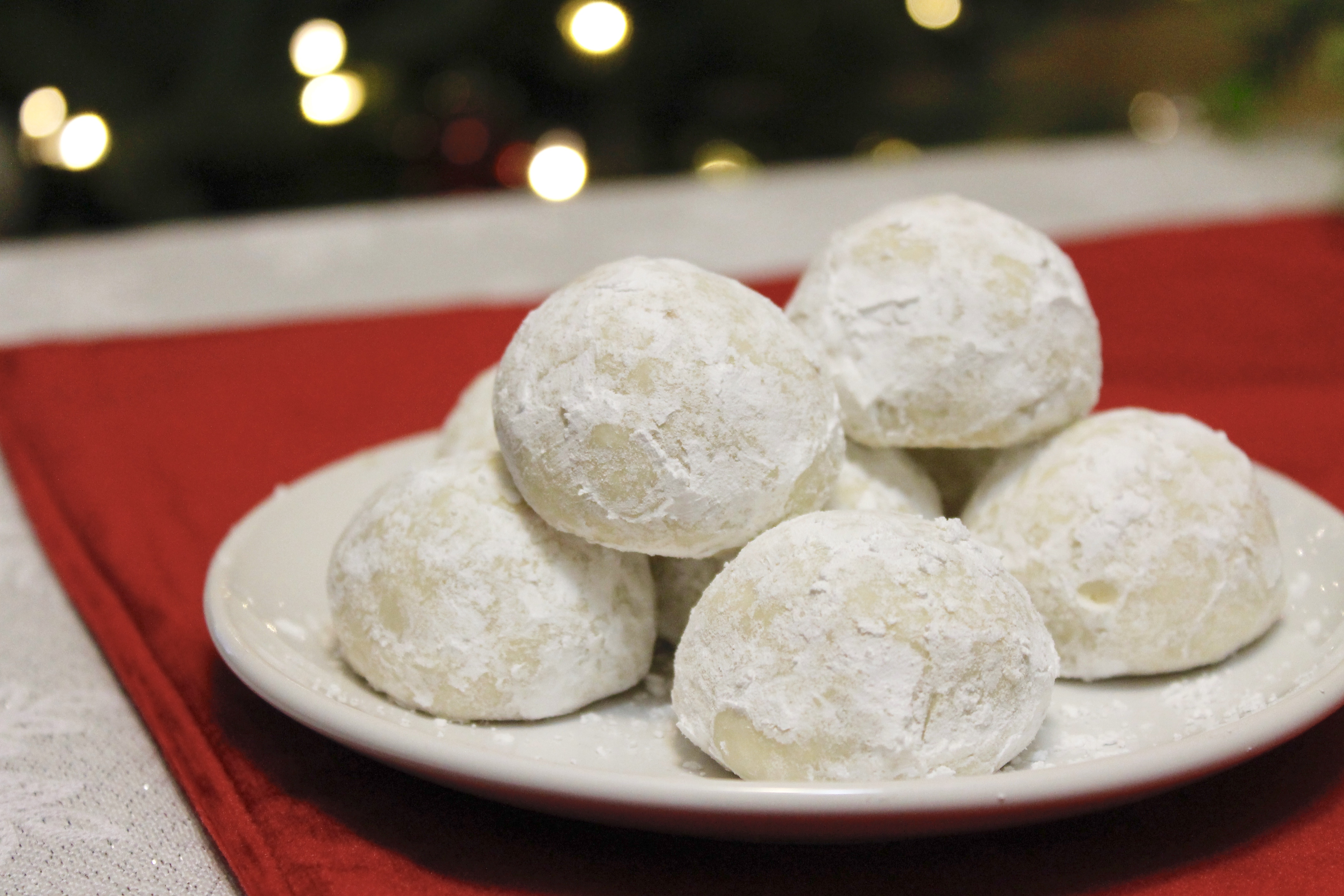 Vegan Pecan Snowball Cookies
