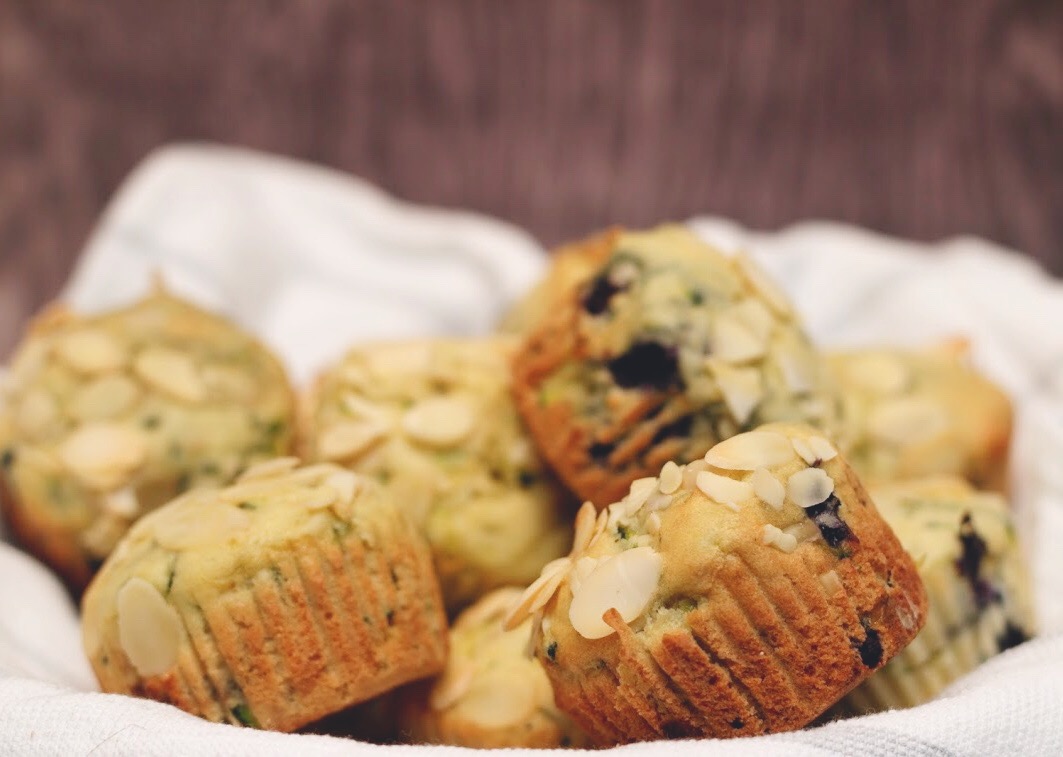 Zucchini and Blueberry Muffins