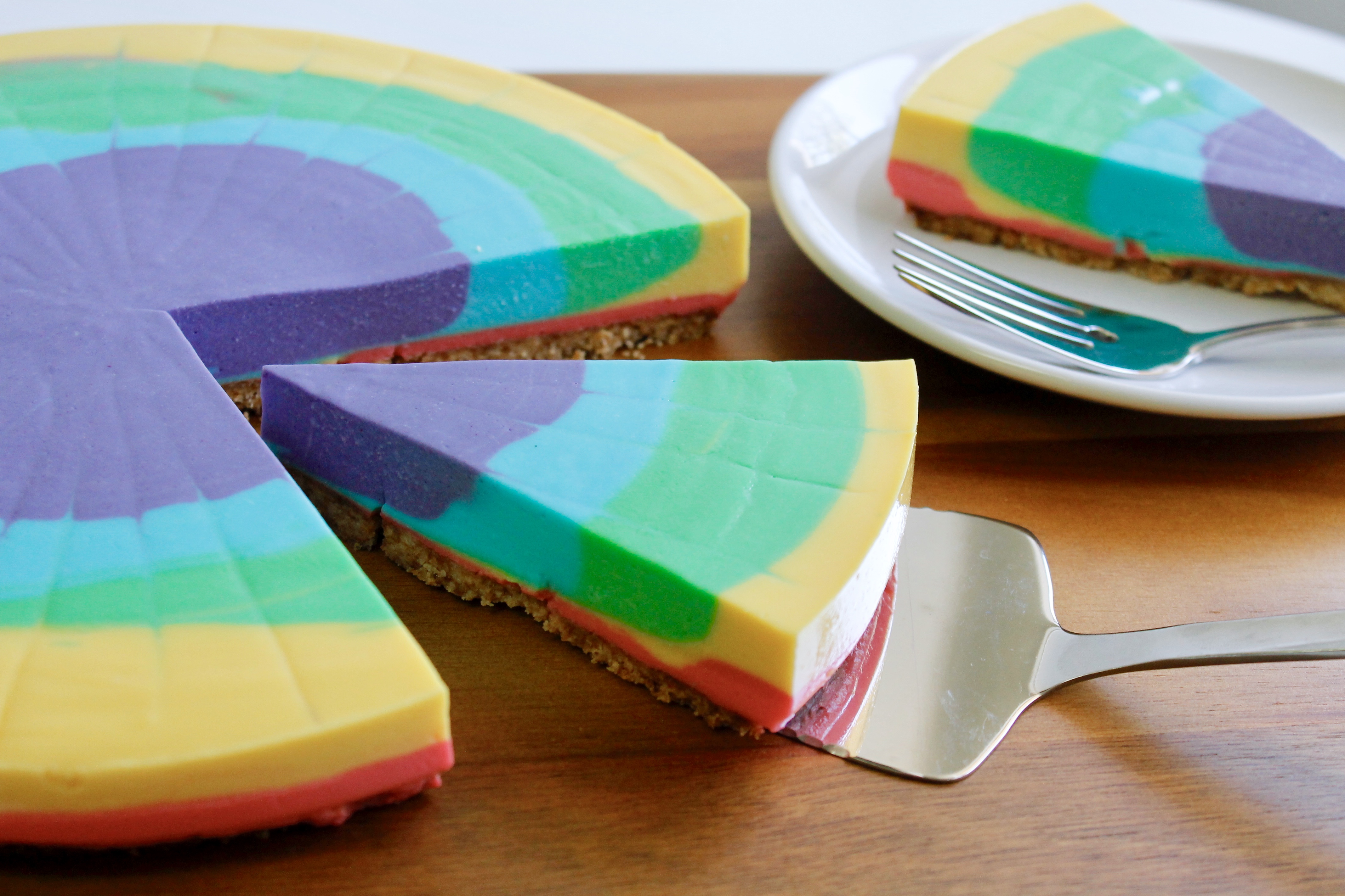 GF Vegan Rainbow/TieDye Cheesecake