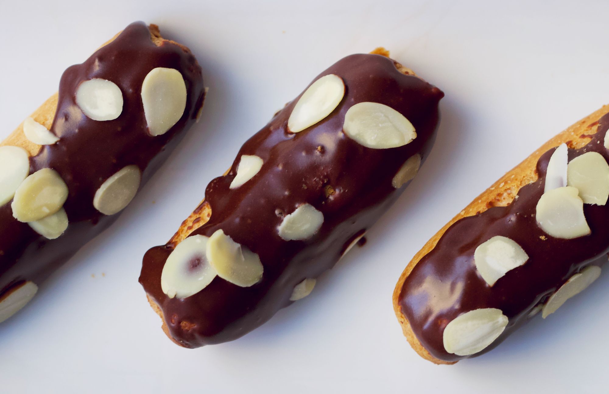 Almond Chocolate Éclairs