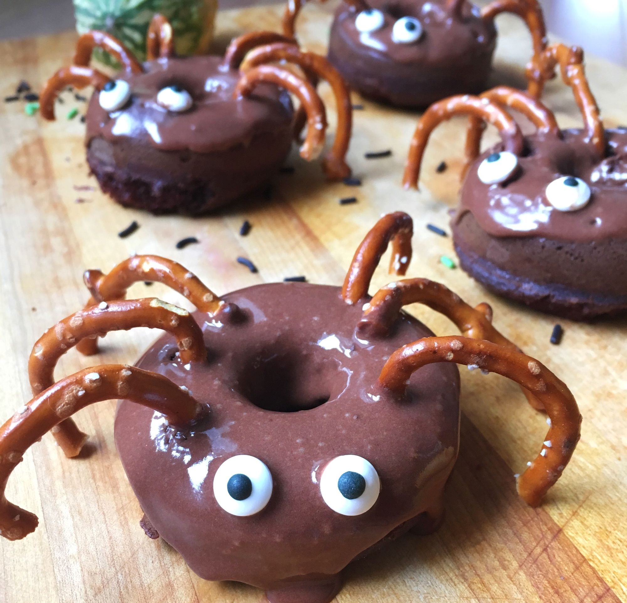 "Spider" Chocolate Donuts