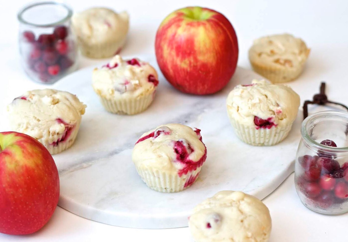 Apple and Cranberry Muffins