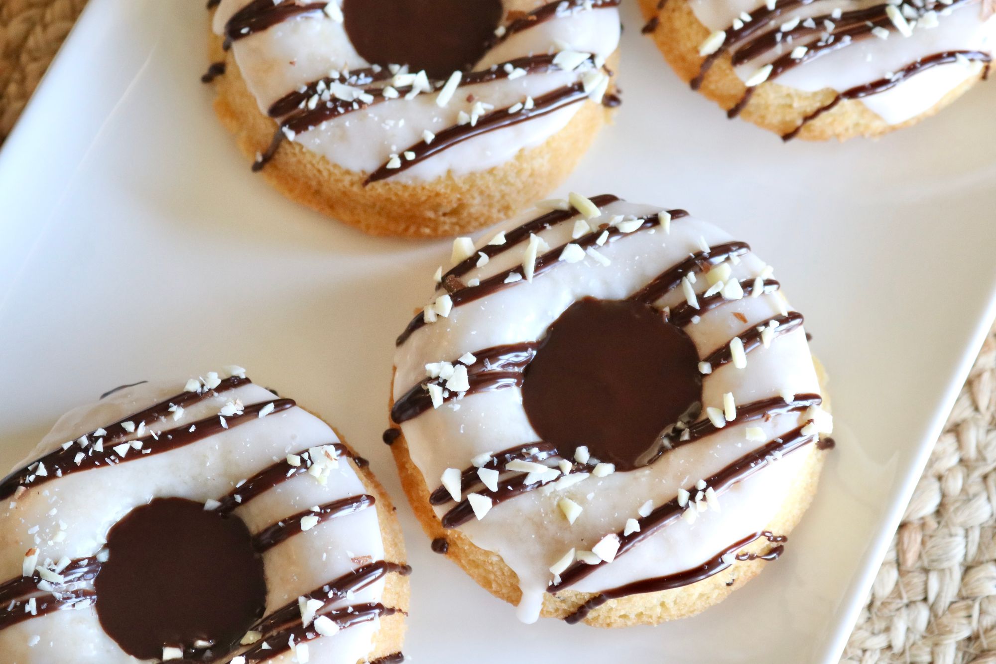 Gluten Free Almond Chocolate Truffle Donuts